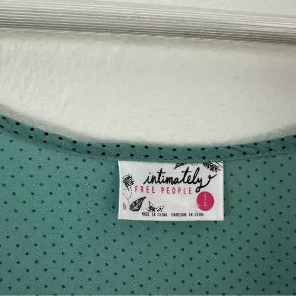 Free People Intimately Tunic Green Top Size S - Picture 3 of 5